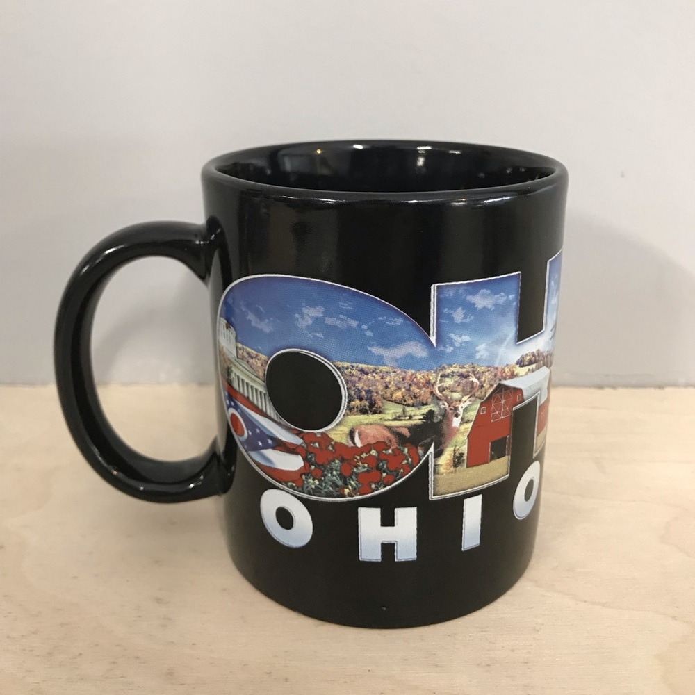 Ohio State Coffee Mug Black OH